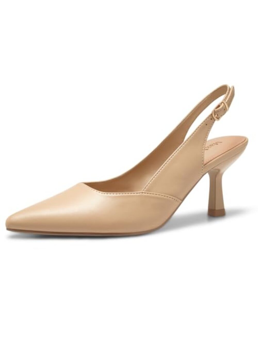 Women's Slingback Kitten Heels 2.95 Inch Pointed Toe Pumps
